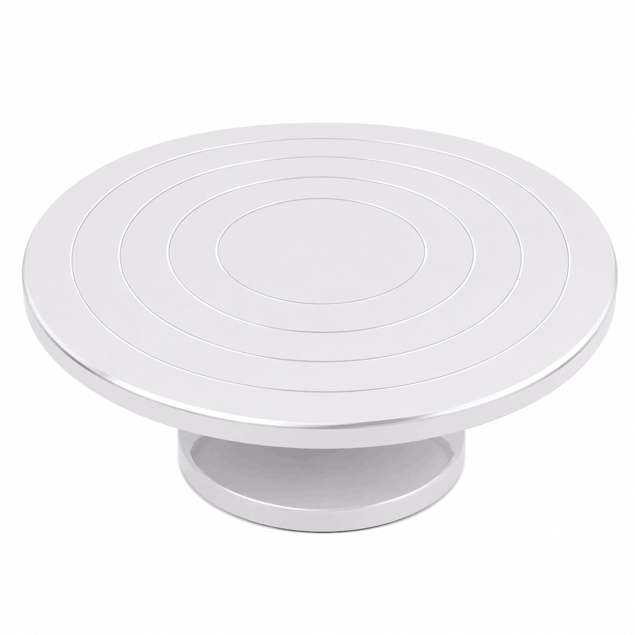 30cm white Cake Decorating Turntable Stand with Smooth 360 Degree Rotation