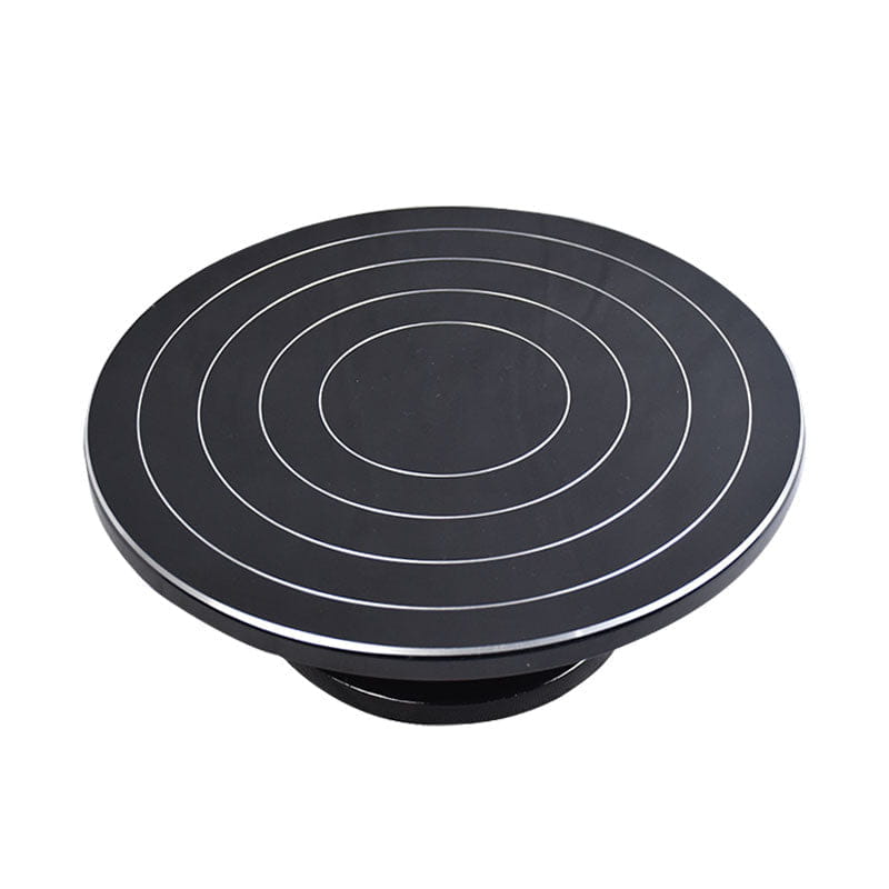 30cm black Cake Decorating Turntable Stand with Smooth 360 Degree Rotation
