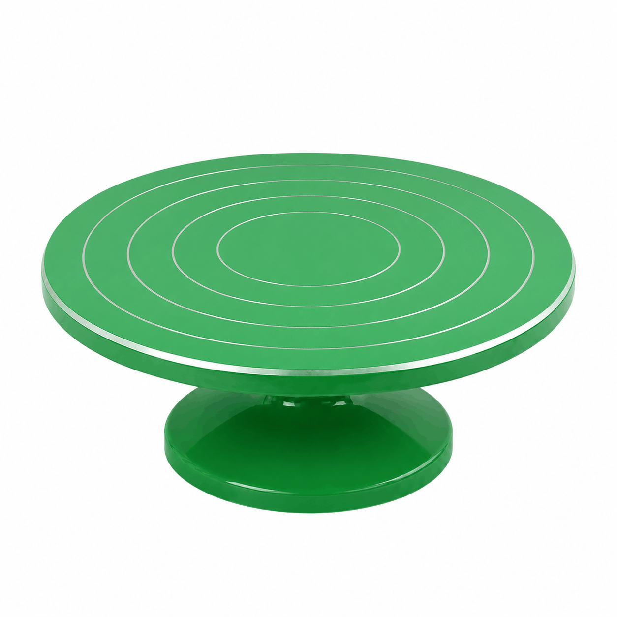 30cm green Cake Decorating Turntable Stand with Smooth 360 Degree Rotation