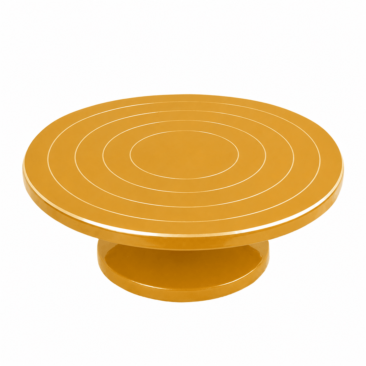 30cm golden Cake Decorating Turntable Stand with Smooth 360 Degree Rotation