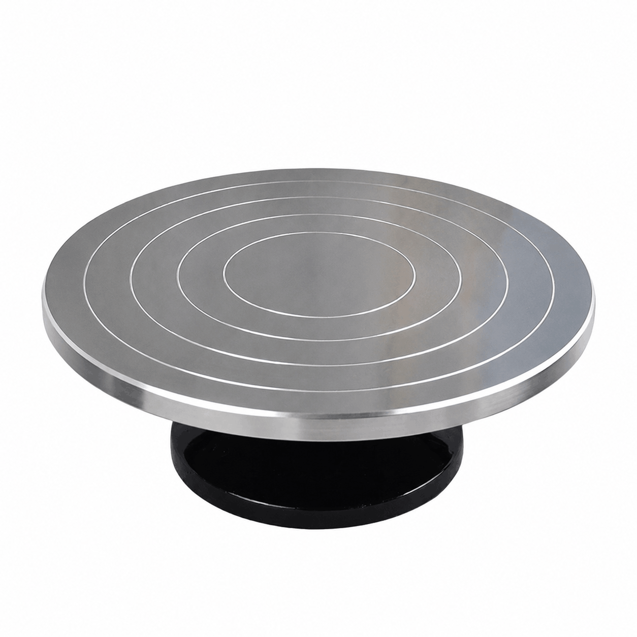 30cm chrome Cake Decorating Turntable Stand with Smooth 360 Degree Rotation
