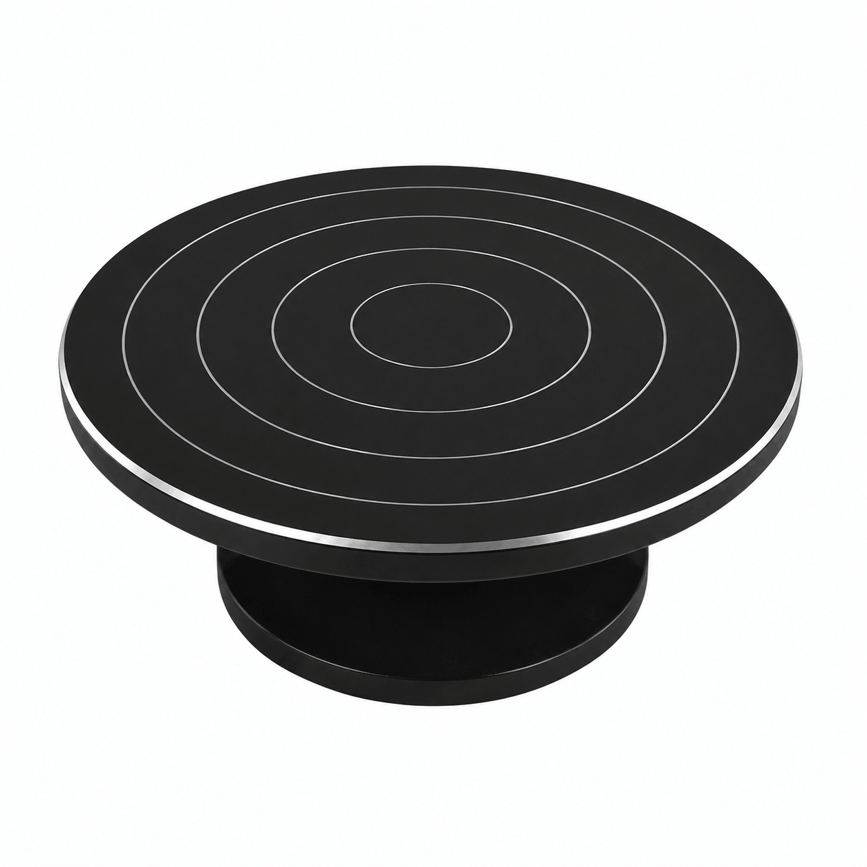 28cm black Cake Decorating Turntable Stand with Smooth 360 Degree Rotation
