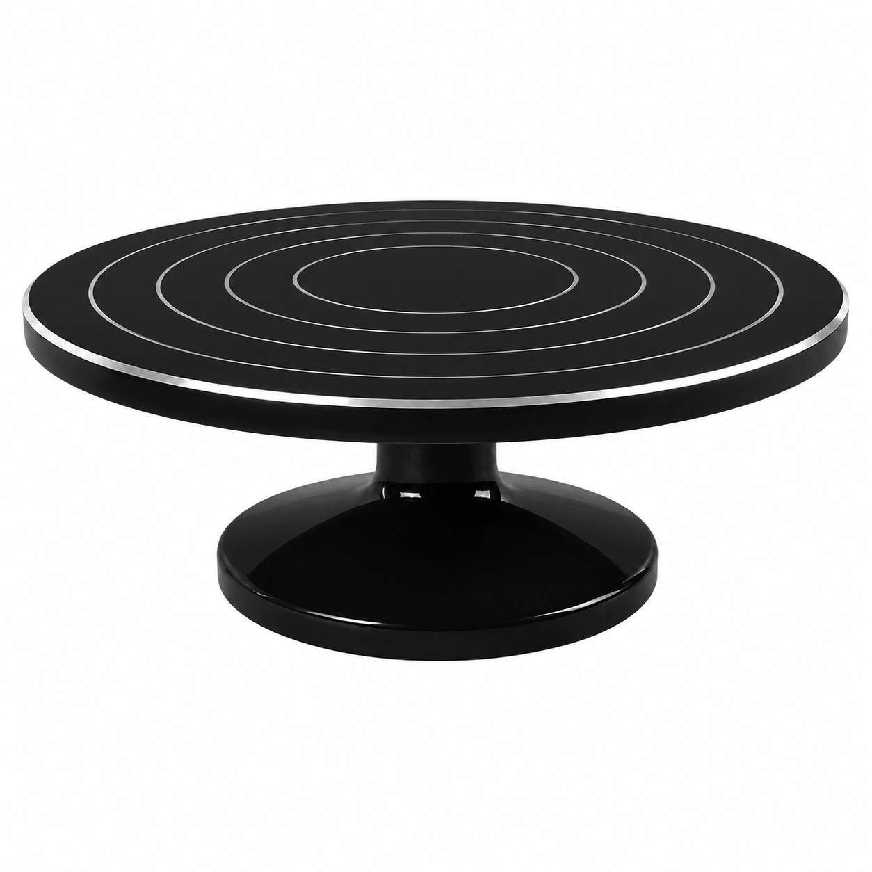 28cm black Cake Decorating Turntable Stand with Smooth 360 Degree Rotation
