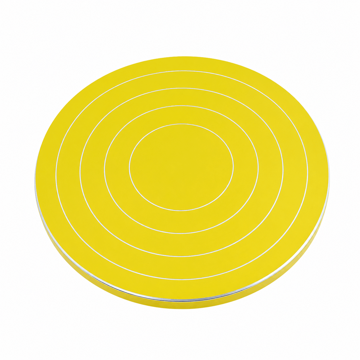 30cm Yellow Cake Decorating Turntable Stand with Smooth 360 Degree Rotation